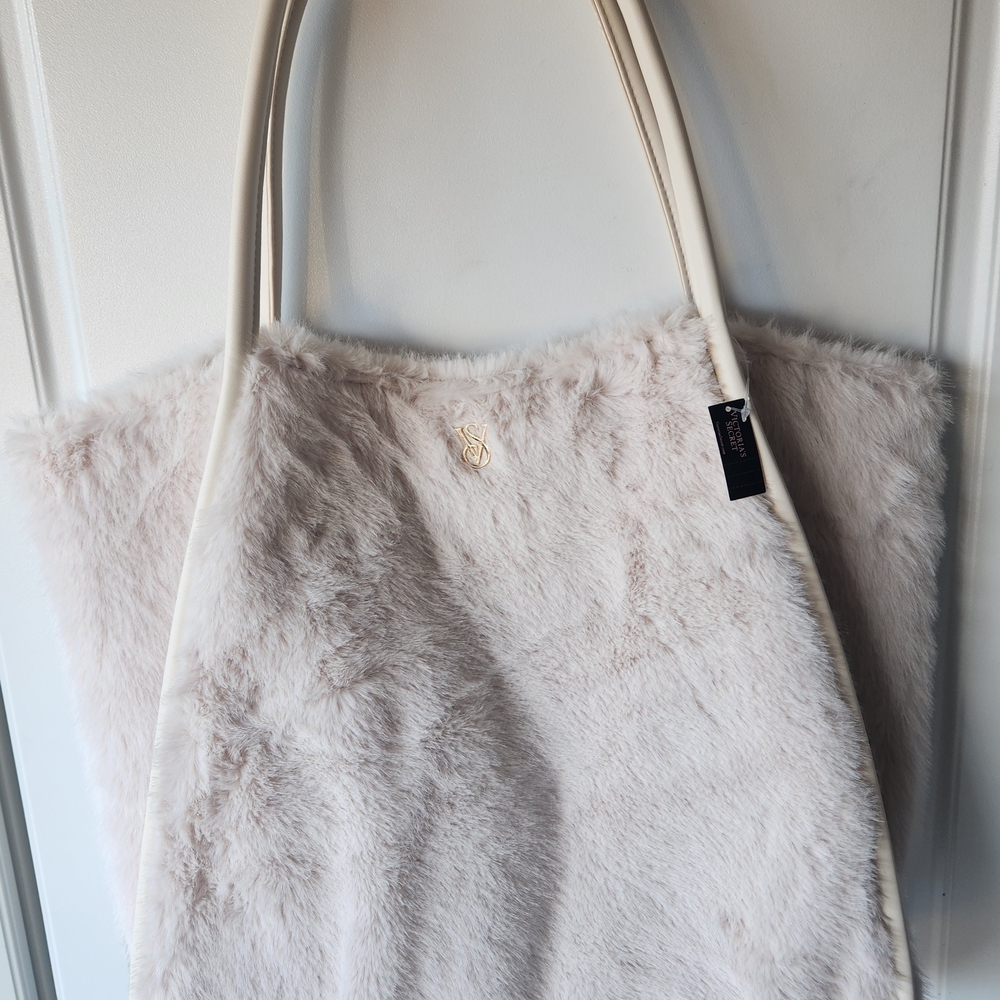 Victoria Secret Faux-Fur Tote Bag